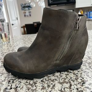 Joan of Artic Wedge Zipper Bootie